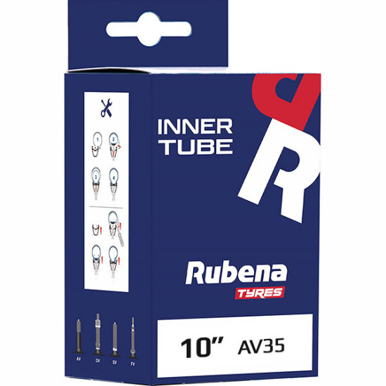 47-152 10x1,75x2 AV35 Rubena kerékpár tömlő 47-152 10x1,75x2 AV35 Rubena kerékpár tömlő