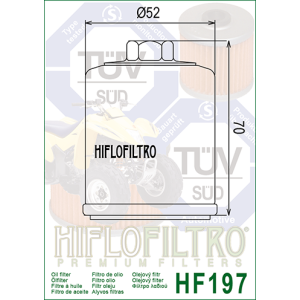HF 197 Olajszűrő / HIFLOFILTRO /