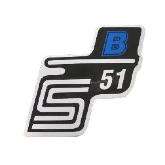 Matrica deknire "B" kék SIMSON S51 Matrica deknire "B" kék SIMSON S51