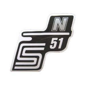 Matrica deknire "N" ezüst SIMSON S51  Matrica deknire "N" ezüst SIMSON S51