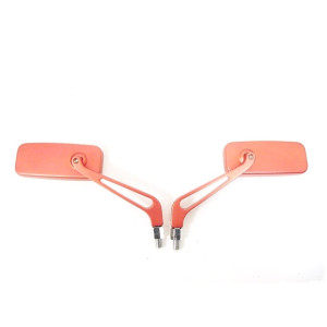 Tükör 10-es fém szögletes bordó 