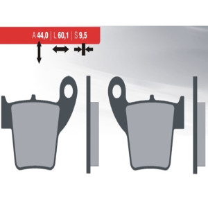 Tárcsafék betét grt. HONDA CR / CRF