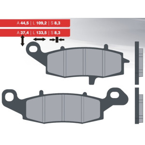 Tárcsafék betét garnitúra SUZUKI GSF,SV /BRENTA/ 