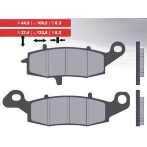 Tárcsafék betét garnitúra SUZUKI GS,GSF,SV /BRENTA/ 