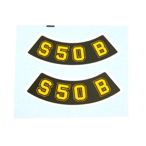 Matrica pár deknire "B" sárga SIMSON S50