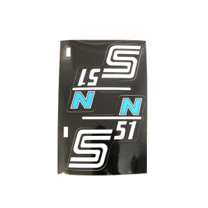 Matrica pár deknire S51N kék SIMSON S51