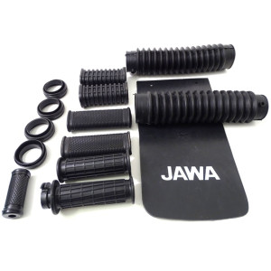 Gumi garnitúra/lábtartó, markolat, sárvédő, berugó, STB./ JAWA 638