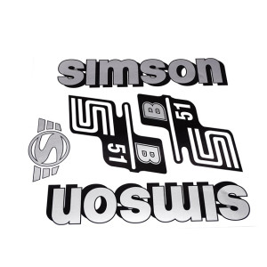 Matrica készlet B51 ezüst SIMSON S51