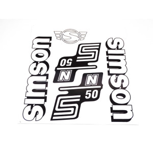 Matrica készlet N50 fehér SIMSON S50