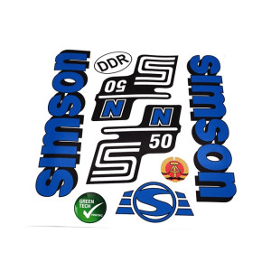 Matrica készlet N50 kék SIMSON S50