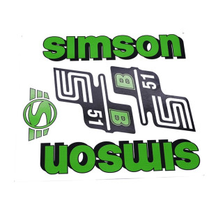 Matrica készlet B51 zöld SIMSON S51