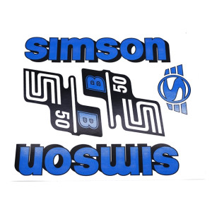 Matrica készlet "B" kék SIMSON S50