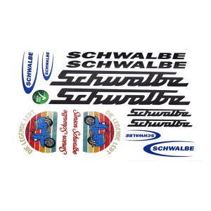 Matrica készlet fekete-kék SIMSON SCHWALBE KR51/1