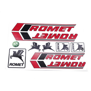 Matrica klt. ROMET KADETT / PONY piros-fekete