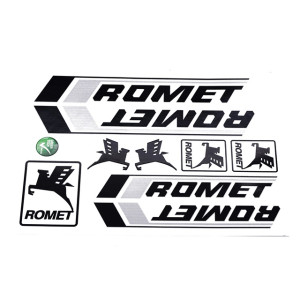 Matrica klt. fekete-ezüst ROMET KADETT / PONY