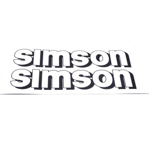 Matrica benzintankra fehér pár SIMSON S51 Matrica benzintankra fehér pár SIMSON S51