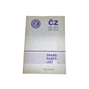 Alkatrész katalógus JAWA CZ 471 / 472-350 angol – eredeti