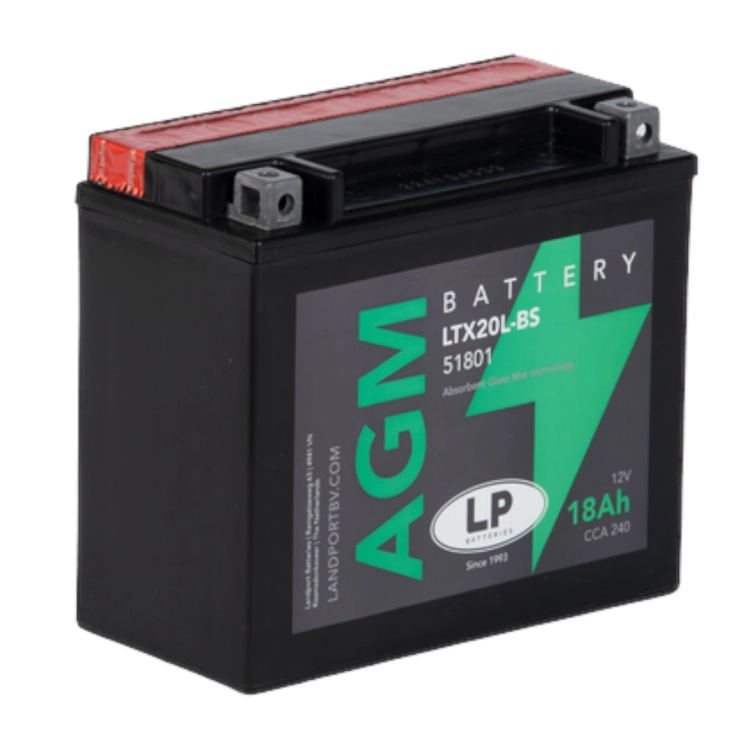 LTX20L-BS 12V 18Ah AGM Landport akkumulátor motorkerékpárhoz és jetskihez