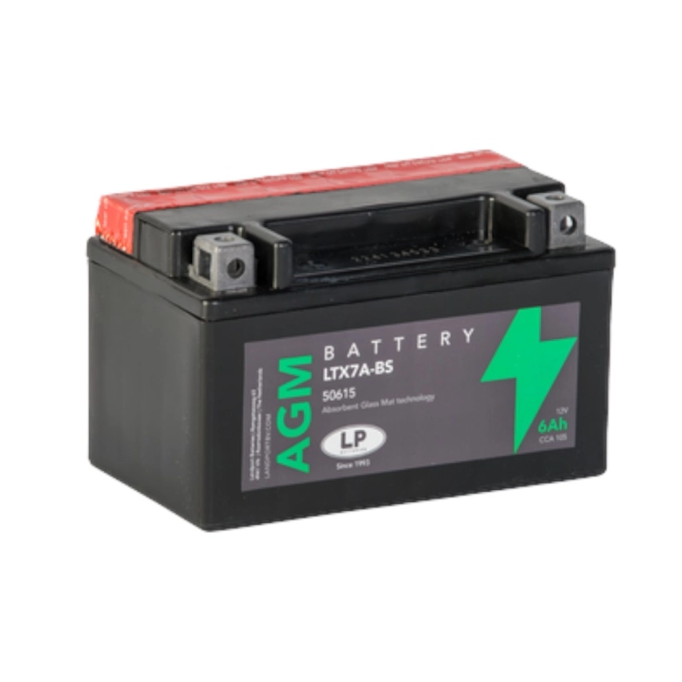 LTX7A-BS 12V 6Ah AGM Landport akkumulátor motorkerékpárhoz