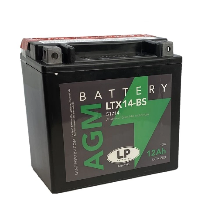 LTX14-BS 12V 12Ah AGM Landport akkumulátor motorkerékpárhoz