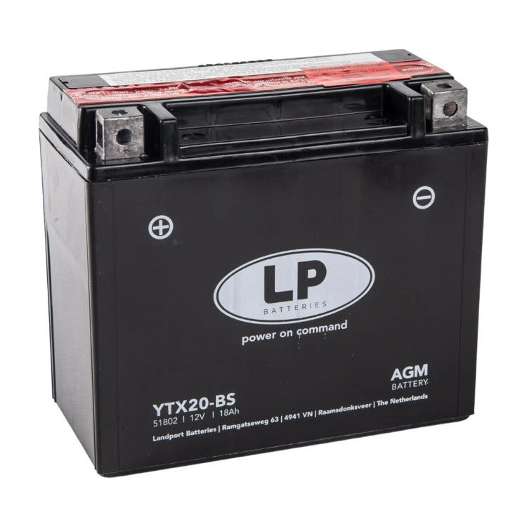 LTX20-BS 12V 18Ah AGM Landport akkumulátor motorkerékpárhoz
