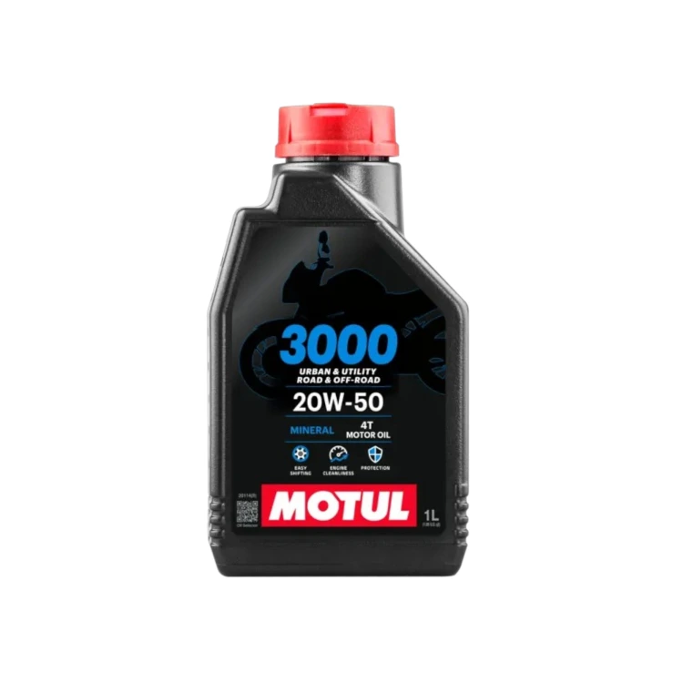 Motul 3000 20W-50 – ásványi 4T motorolaj megbízható védelemmel