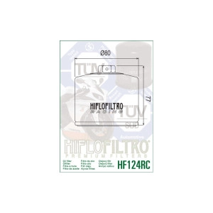 HF 124 RC Olaszrűrő  / HIFLOFILTRO /