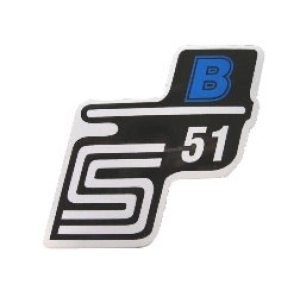Matrica deknire "B" kék SIMSON S51 