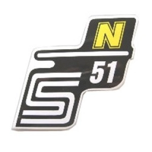 Matrica deknire "N" sárga SIMSON S51 