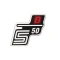 Matrica deknire S50B piros SIMSON 