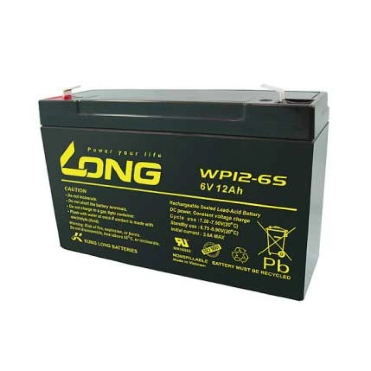 Kung Long WP12-6S 6V 12Ah VRLA UPS akkumulátor