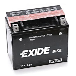 Akkumulátor ETX12-BS (12V 10Ah) AGM Exide