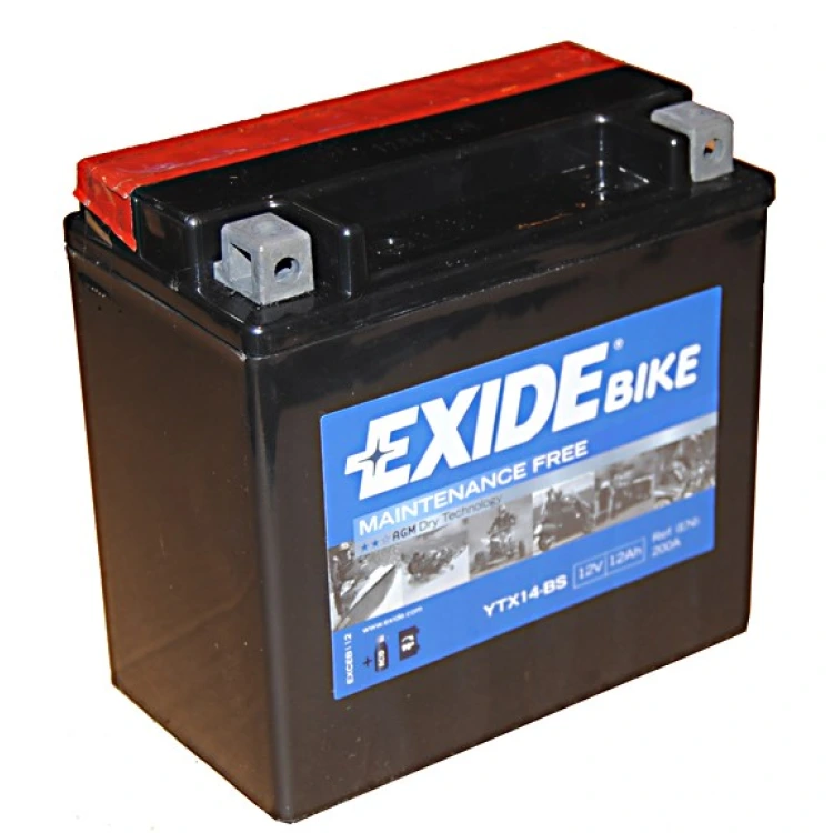 ETX14-BS 12V 12Ah AGM Exide motor akkumulátor
