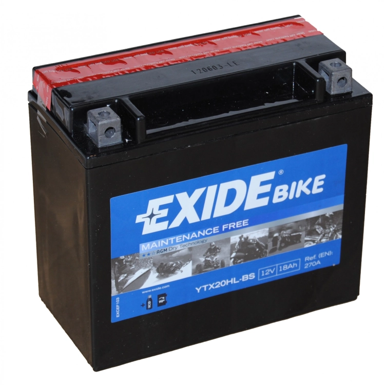 ETX20HL-BS 12V 18Ah AGM Exide motor akkumulátor