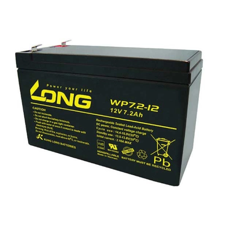 Kung Long WP7-12 12V 7Ah VRLA UPS akkumulátor