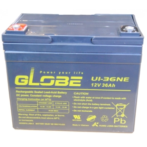 Globe 36Ah AGM Akkumulátor Bal+ U1