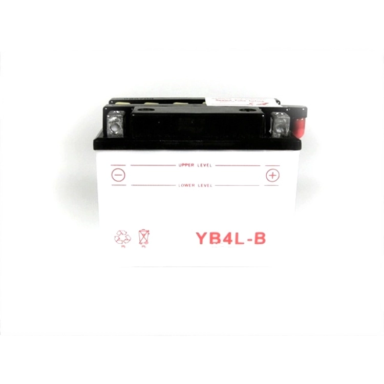 12V 4Ah YB4L-B száraz akkumulátor 116x69x94 mm
