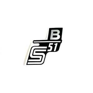 Matrica deknire "B" ezüst SIMSON S51 
