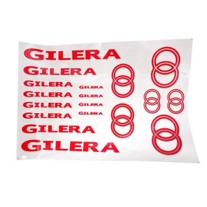 Matrica készlet GILERA (Piros-ezüst)