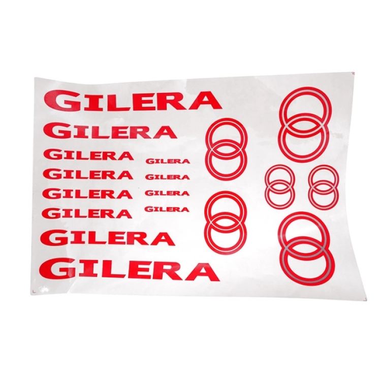 Matrica készlet GILERA (Piros-ezüst)
