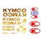 Matrica készlet KYMCO (Arany)