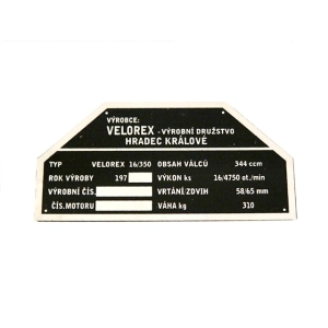 Típustábla VEROLEX 562