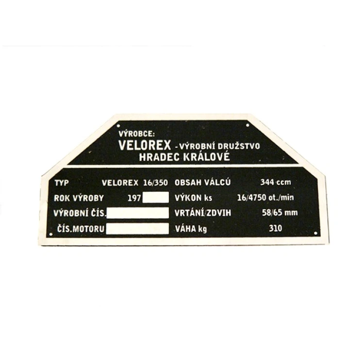 Típustábla VEROLEX 562