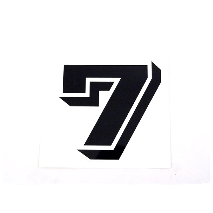 Matrica rajtszám "7"