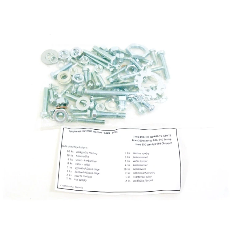 Jawa 638 motorblokk csavar készlet 350 639 640