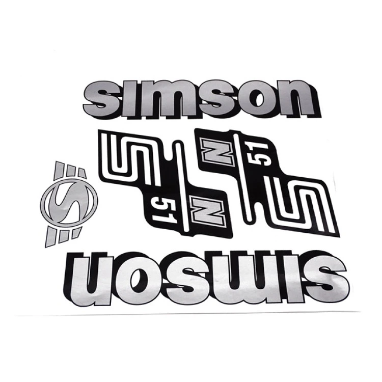 Matrica készlet N51 ezüst SIMSON S51