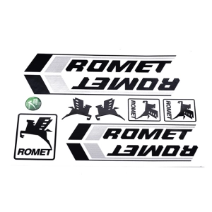 Matrica klt. fekete-ezüst ROMET KADETT / PONY