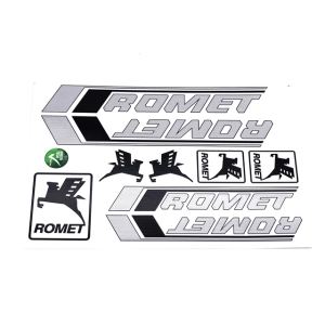 Matrica klt. ezüst-fekete ROMET KADETT / PONY