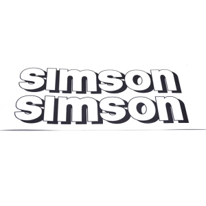 Matrica benzintankra fehér pár SIMSON S51