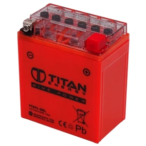 Akkumulátor YTX7L-BS (12V 7Ah) zárt Titan Energy